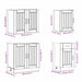 Set dulap de bucătărie 7 piese „Lucca” stejar artizanal lemn - WALTI WALTI