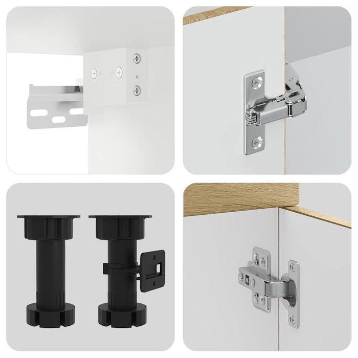 Set dulap de bucătărie din 8 piese „Kalmar” lemn stejar Sonoma - WALTI WALTI