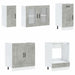 Set dulapuri de bucătărie 8 piese „Kalmar” gri beton Lemn - WALTI WALTI