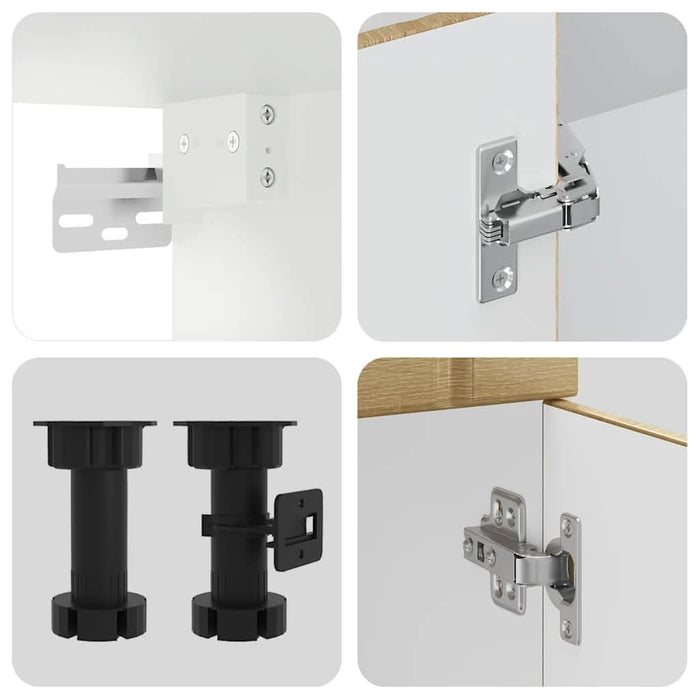 Set dulap de bucătărie din 8 piese „Kalmar” lemn stejar Sonoma - WALTI WALTI
