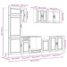 Set dulapuri de bucătărie 8 piese „Kalmar” gri beton Lemn - WALTI WALTI