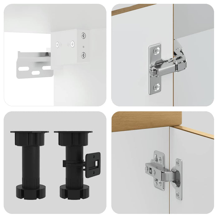 Set dulap de bucătărie 8 piese „Kalmar” stejar artizanal lemn - WALTI WALTI