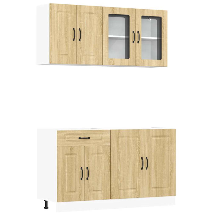 Set dulap de bucătărie din 4 piese „Kalmar” lemn stejar Sonoma - WALTI WALTI
