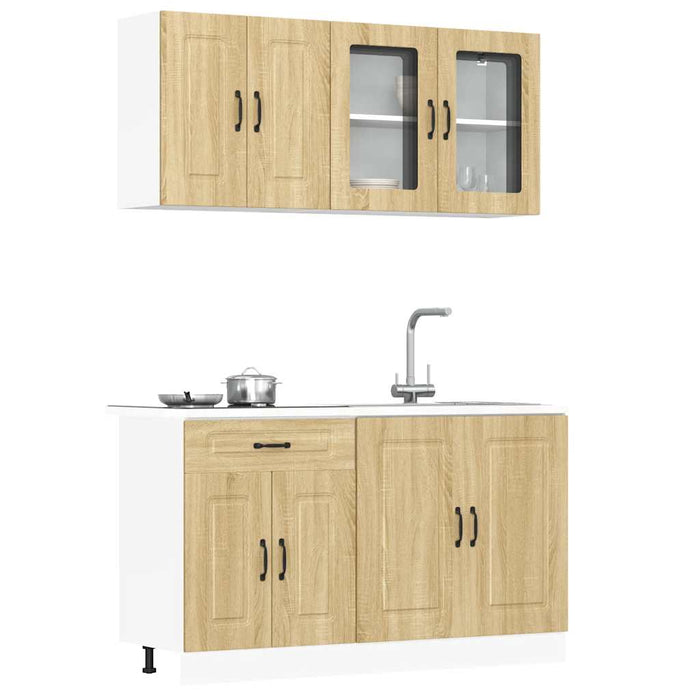 Set dulap de bucătărie din 4 piese „Kalmar” lemn stejar Sonoma - WALTI WALTI