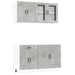 Set dulapuri de bucătărie 4 piese „Kalmar” gri beton Lemn - WALTI WALTI