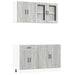 Set de dulapuri de bucătărie 4 piese „Kalmar” lemn Sonoma gri - WALTI WALTI