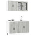 Set de dulapuri de bucătărie 4 piese „Kalmar” lemn Sonoma gri - WALTI WALTI