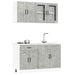 Set dulapuri de bucătărie 4 piese „Kalmar” gri beton Lemn - WALTI WALTI