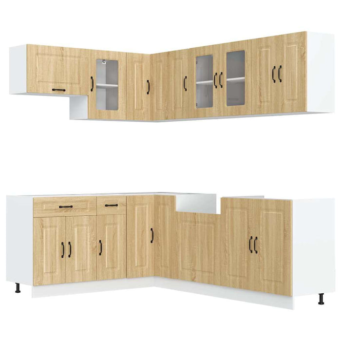 Set dulap de bucătărie din 11 piese „Kalmar” lemn stejar Sonoma - WALTI WALTI