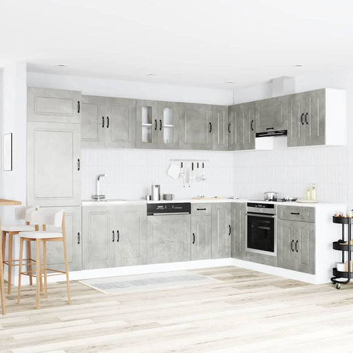 Dulap de bucătărie Kalmar Gri din beton 80 x 46 x 81,5 cm - WALTI WALTI