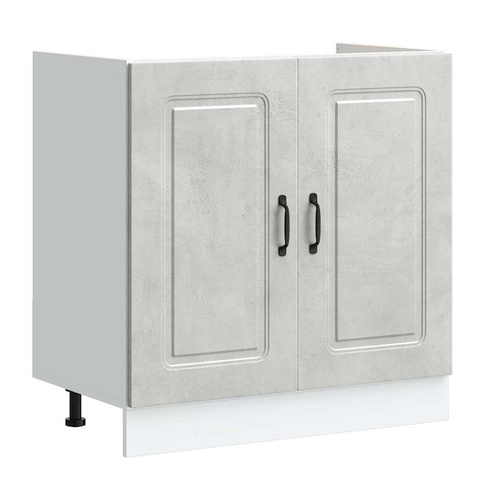 Dulap de bucătărie Kalmar Gri din beton 80 x 46 x 81,5 cm - WALTI WALTI