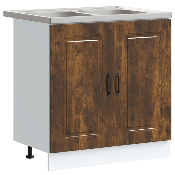 Dulap de bucătărie cu ușă Kalmar 2 pcs Maro 80 x 46 x 81.5 cm - WALTI WALTI