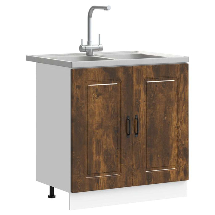 Dulap de bucătărie cu ușă Kalmar 2 pcs Maro 80 x 46 x 81.5 cm - WALTI WALTI