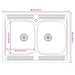 Dulap de bucătărie cu ușă Kalmar 2 pcs Maro 80 x 46 x 81.5 cm - WALTI WALTI