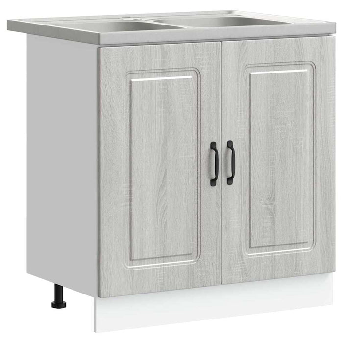 Dulap de bucătărie cu ușă Kalmar Gri Sonoma 80 x 46 x 81,5 cm - WALTI WALTI