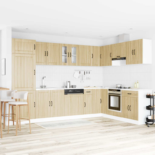 Dulap baza chiuvetă Lucca 2 pcs Stejar Sonoma Lemn compozit - WALTI WALTI