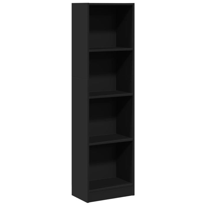 Bibliotecă, negru, 40x24x143 cm, lemn prelucrat - WALTI WALTI