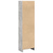 Bibliotecă, gri beton, 40x24x143 cm, lemn prelucrat - WALTI WALTI