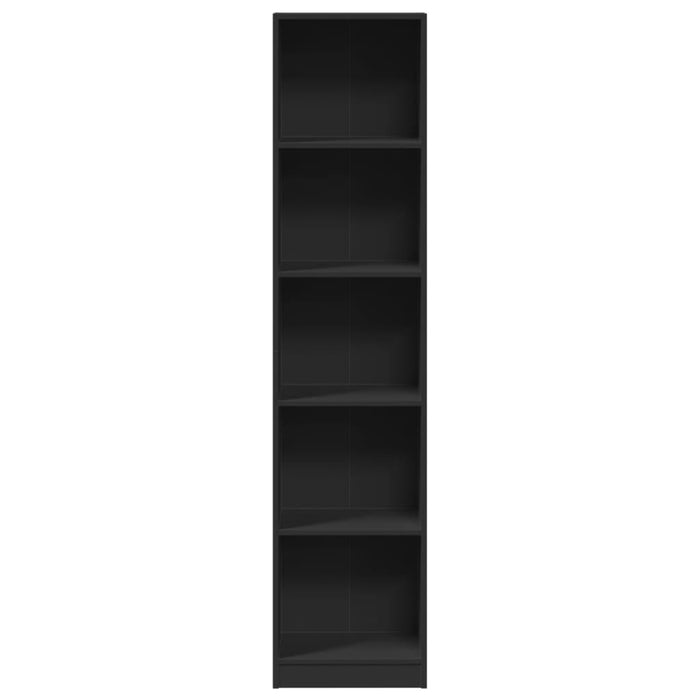 Bibliotecă, negru, 40x24x176 cm, lemn prelucrat - WALTI WALTI