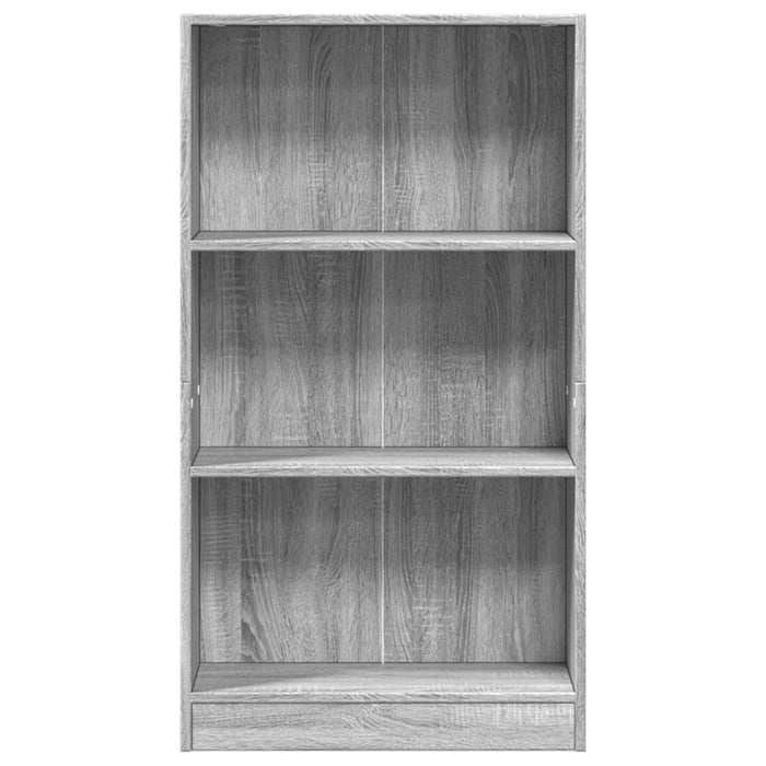 Bibliotecă, gri sonoma, 60x24x109 cm, lemn prelucrat - WALTI WALTI