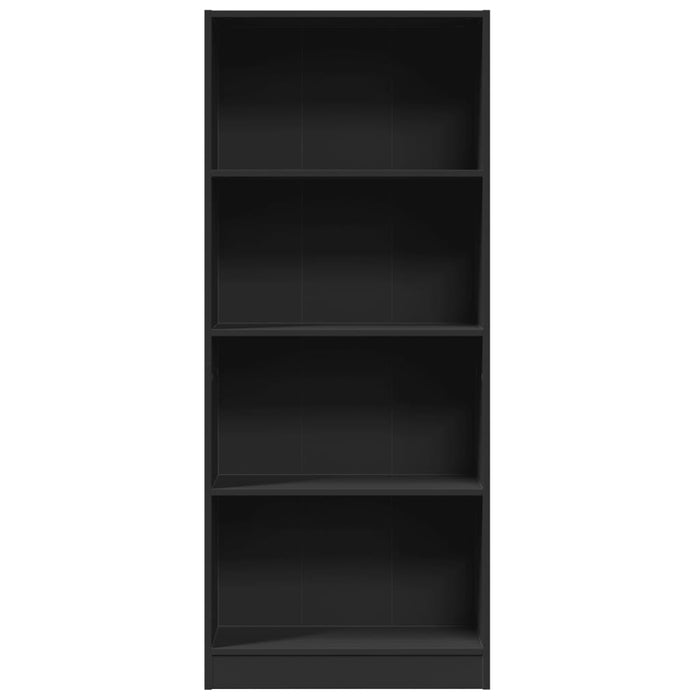 Bibliotecă, negru, 60x24x143 cm, lemn prelucrat - WALTI WALTI