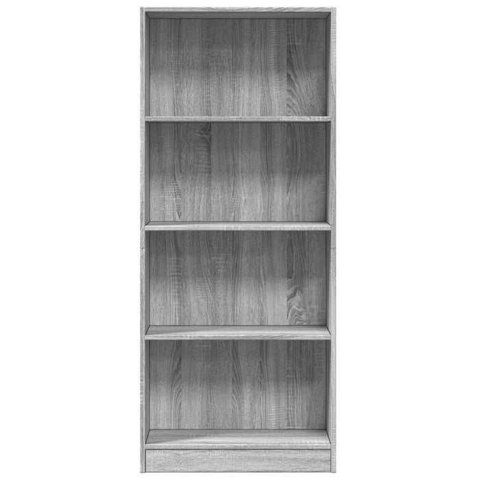 Bibliotecă, gri sonoma, 60x24x143 cm, lemn prelucrat - WALTI WALTI