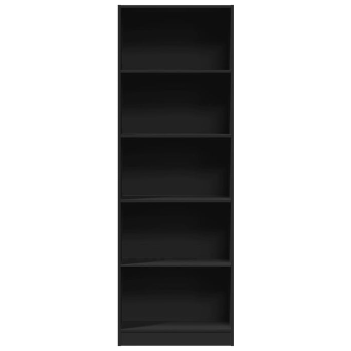 Bibliotecă, negru, 60x24x176 cm, lemn prelucrat - WALTI WALTI