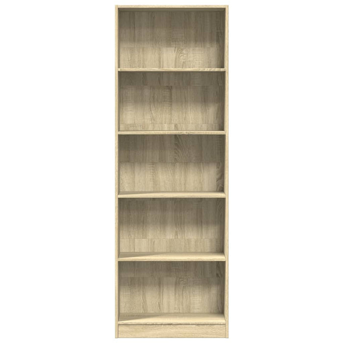 Bibliotecă, stejar sonoma, 60x24x176 cm, lemn prelucrat - WALTI WALTI