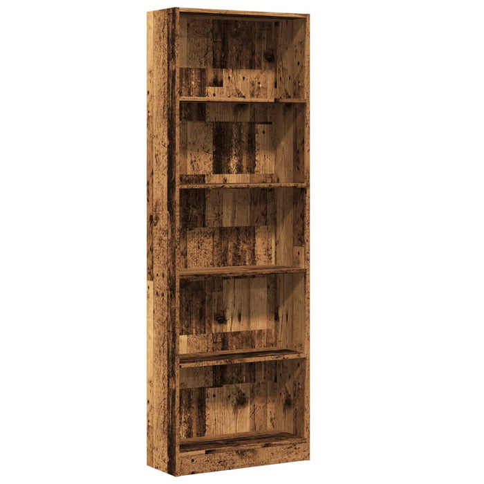 Bibliotecă, lemn vechi, 60x24x176 cm, lemn prelucrat - WALTI WALTI