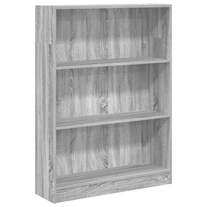 Bibliotecă, gri sonoma, 80x24x109 cm, lemn prelucrat - WALTI WALTI