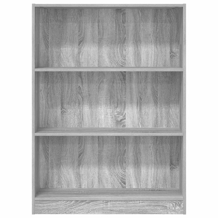 Bibliotecă, gri sonoma, 80x24x109 cm, lemn prelucrat - WALTI WALTI
