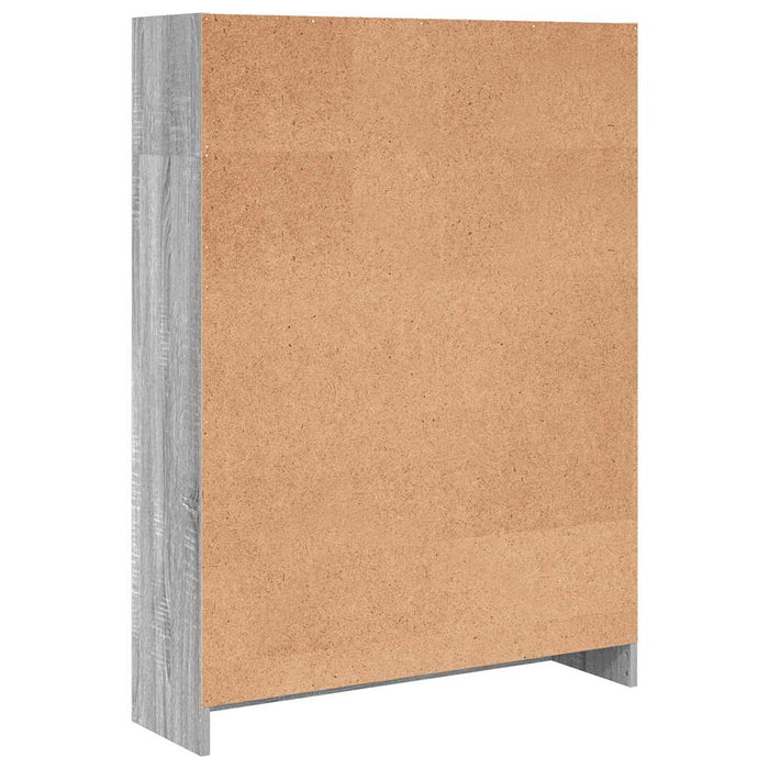 Bibliotecă, gri sonoma, 80x24x109 cm, lemn prelucrat - WALTI WALTI