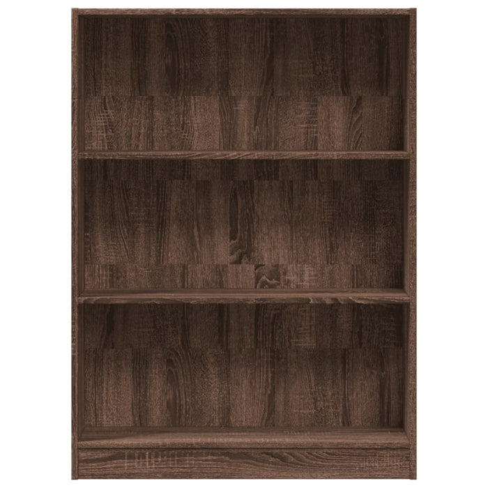 Bibliotecă, stejar maro, 80x24x109 cm, lemn prelucrat - WALTI WALTI