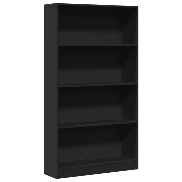 Bibliotecă, negru, 80x24x143 cm, lemn prelucrat - WALTI WALTI