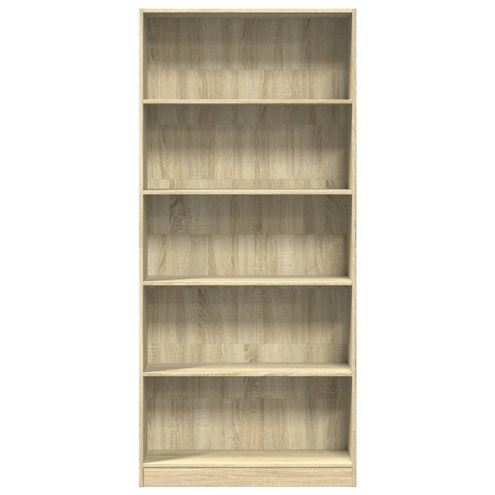 Bibliotecă, stejar sonoma, 80x24x176 cm, lemn prelucrat - WALTI WALTI