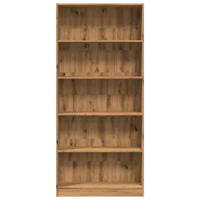 Bibliotecă, stejar artizanal, 80x24x176 cm, lemn prelucrat - WALTI WALTI