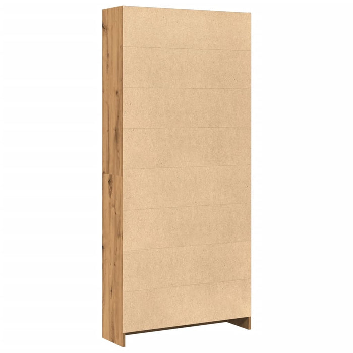 Bibliotecă, stejar artizanal, 80x24x176 cm, lemn prelucrat - WALTI WALTI