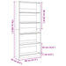 Bibliotecă, stejar artizanal, 80x24x176 cm, lemn prelucrat - WALTI WALTI