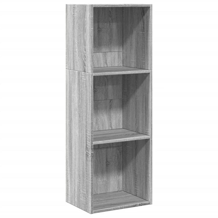 Bibliotecă, gri sonoma, 40x30x114 cm, lemn prelucrat - WALTI WALTI