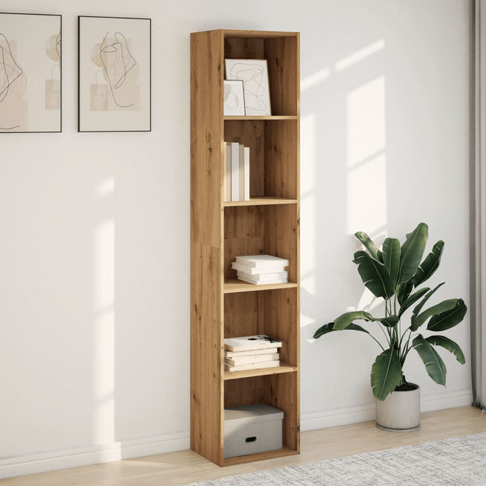 Bibliotecă, stejar artizanal, 40x30x189 cm, lemn prelucrat - WALTI WALTI