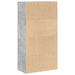 Bibliotecă, gri beton, 60x30x114 cm, lemn prelucrat - WALTI WALTI