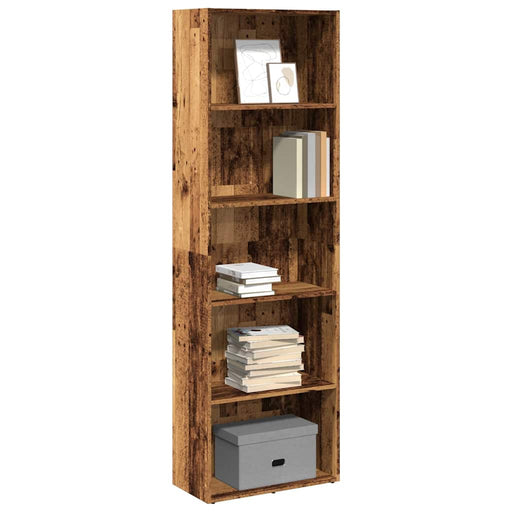 Bibliotecă, lemn vechi, 60x30x189 cm, lemn prelucrat - WALTI WALTI