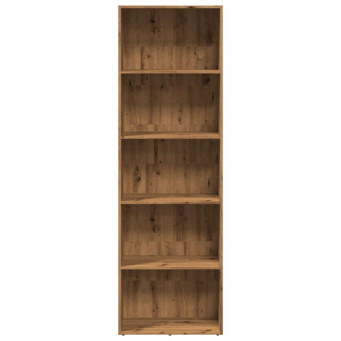 Bibliotecă, stejar artizanal, 60x30x189 cm, lemn prelucrat - WALTI WALTI