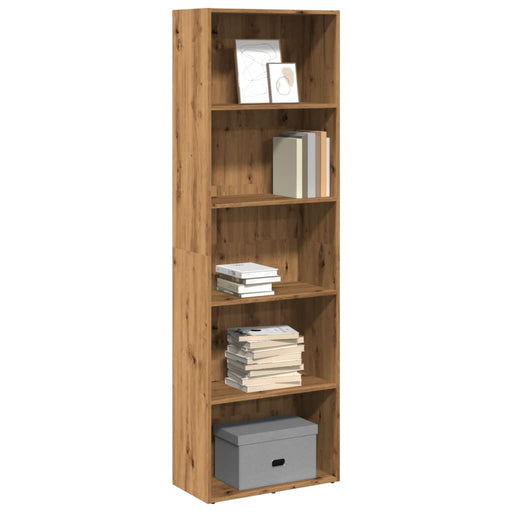 Bibliotecă, stejar artizanal, 60x30x189 cm, lemn prelucrat - WALTI WALTI