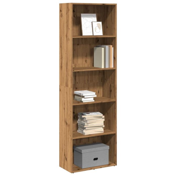 Bibliotecă, stejar artizanal, 60x30x189 cm, lemn prelucrat - WALTI WALTI