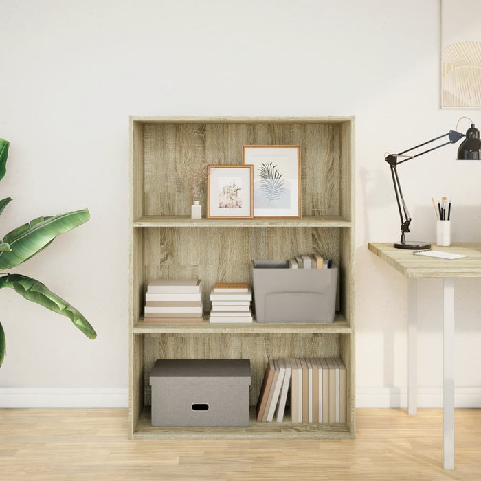 Bibliotecă, stejar sonoma, 80x30x114 cm, lemn prelucrat - WALTI WALTI