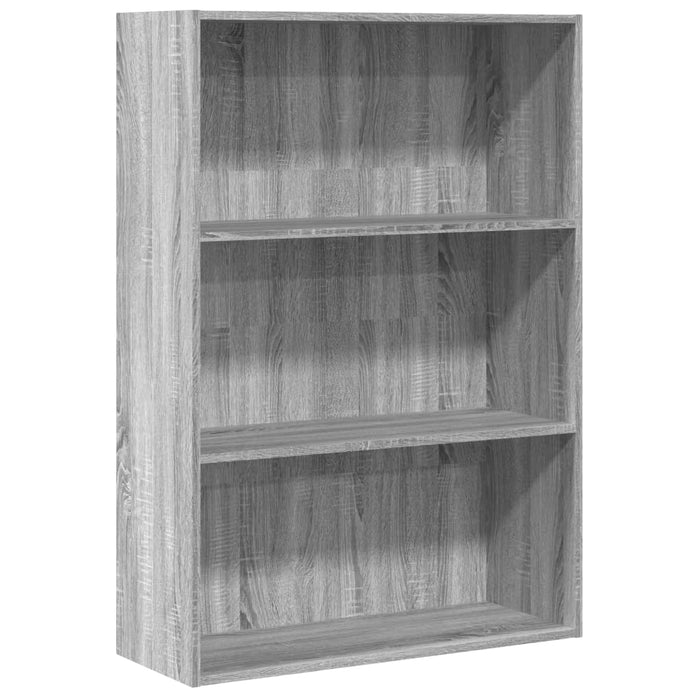 Bibliotecă, gri sonoma, 80x30x114 cm, lemn prelucrat - WALTI WALTI