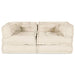 Canapea modulară 2 pcs Crem 140 x 70 x 56 cm țesătură - WALTI WALTI