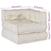 Canapea modulară 2 pcs Crem 140 x 70 x 56 cm țesătură - WALTI WALTI
