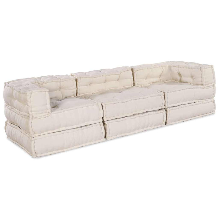 Pernă 3 pcs Crem 70 x 70 x 54 cm Poliester - WALTI WALTI